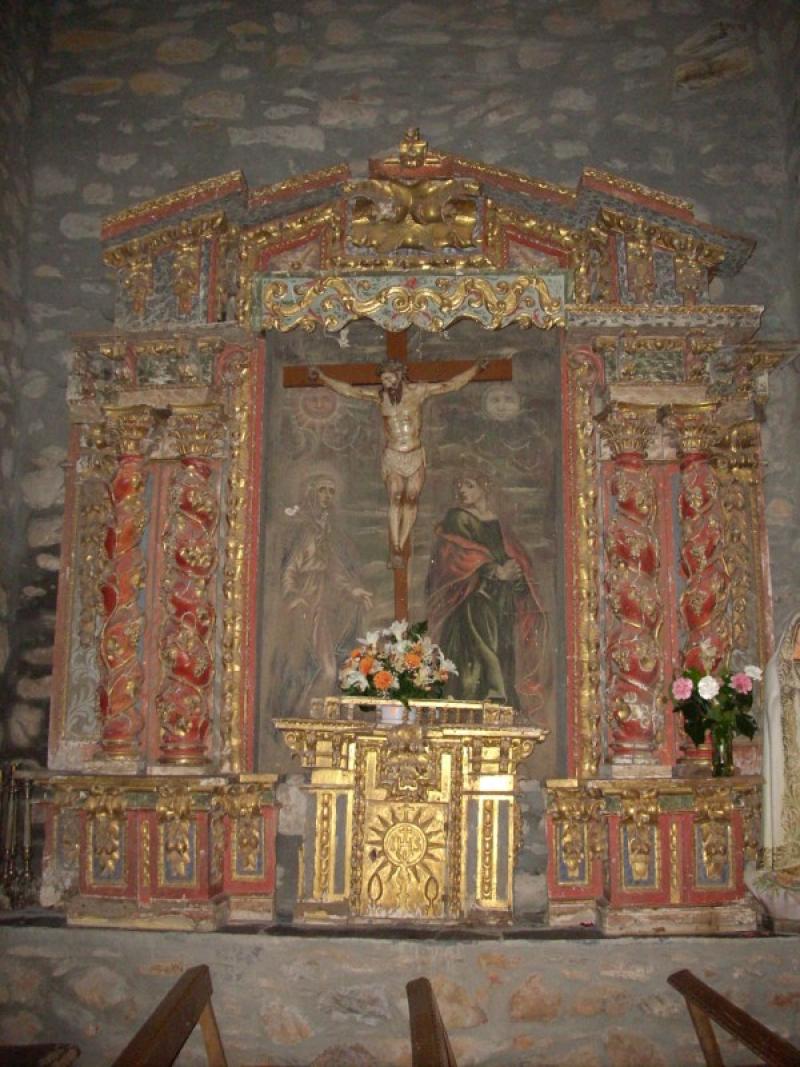 Retablo del Santo Cristo. Iglesia parroquial de Carucedo